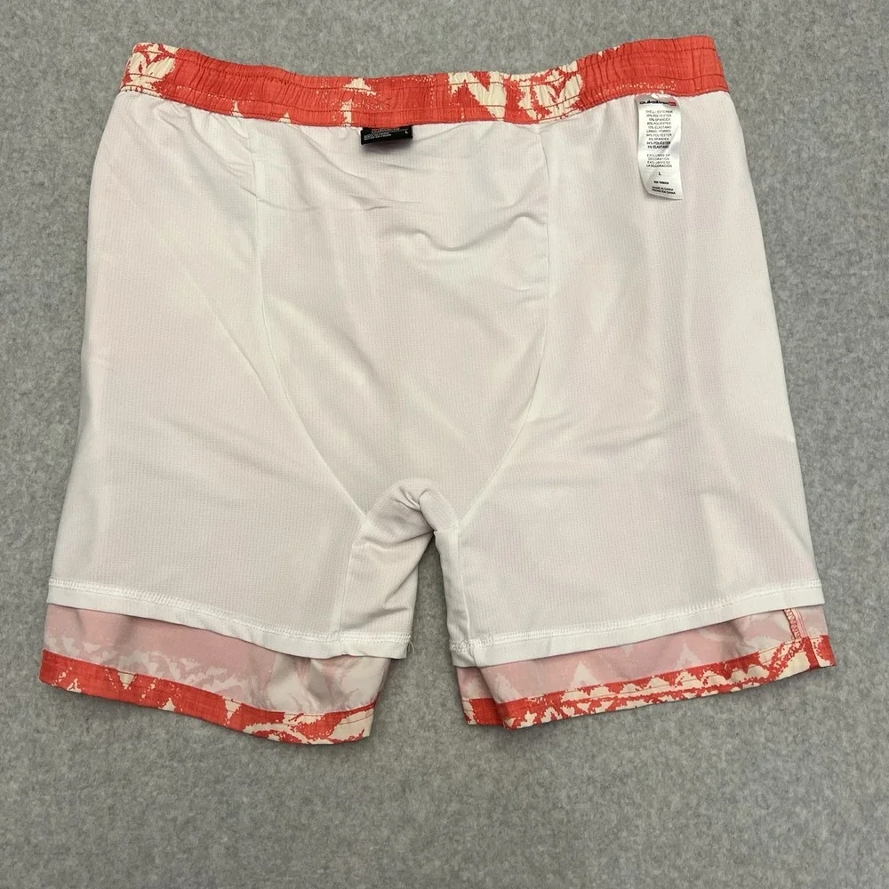 Quicksilver Swim Trucks Men Large Red AOP Geometric Floral Drawstring Surf Beach